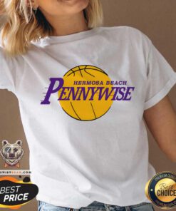 Los Angeles Lakers Logo Hermosa Beach Pennywise v-neck