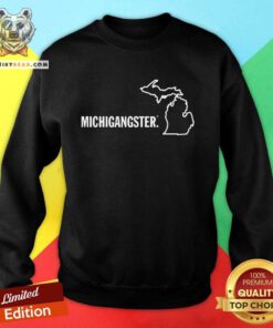 Michigangster Michigan Map sweatshirt