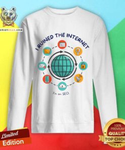 I Ruined the Internet I'm An Seo Organic Tri-Blend sweatshirt