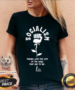 Keir Hardie Socialism Throbs With The Life Of The Days That Are To Be v-neck