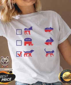 I Vote for Dog v-neck