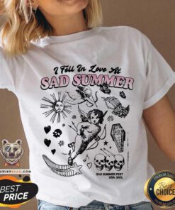 I Fell In Love At Sad Summer Festival Cupid v-neck
