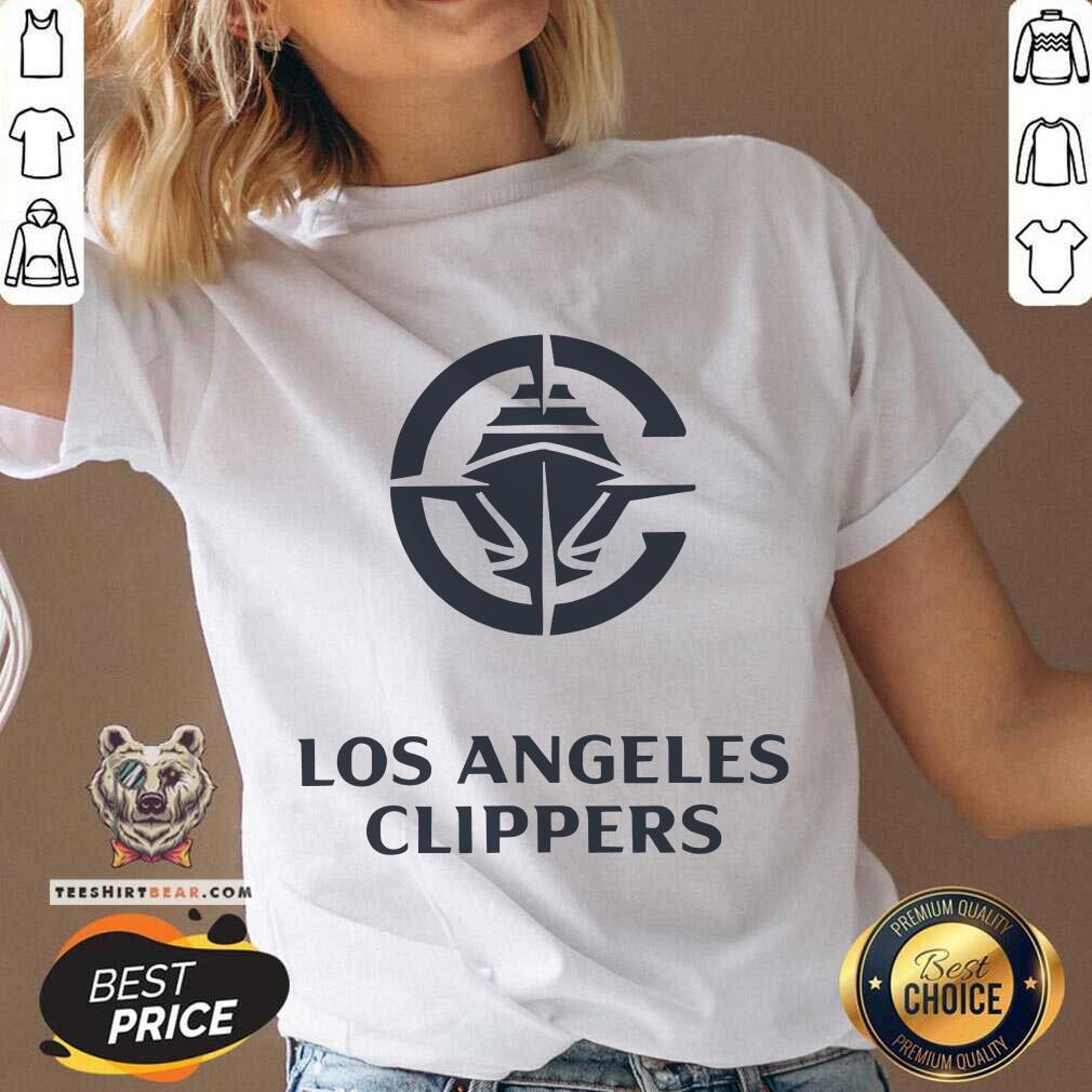 LAC Los Angeles Clippers Stacked Logo v-neck