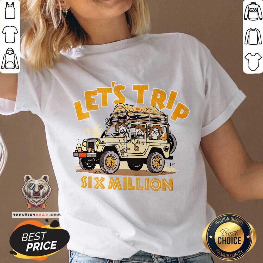 Let's Trip Six Million Safari Jeep v-neck