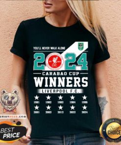 Liverpool You’ll Never Walk Alone 2024 Carabao Cup Winners v-neck