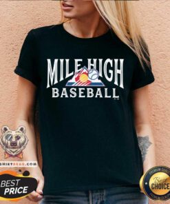 Colorado Rockies Region '47 Franklin Mile High Baseball v-neck