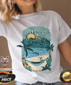 Natural Backs Music Travel Love v-neck