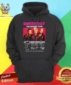 Green Day The Saviors Tour 37th Anniversary 1987-2024 Thank You For The Memories hoodie