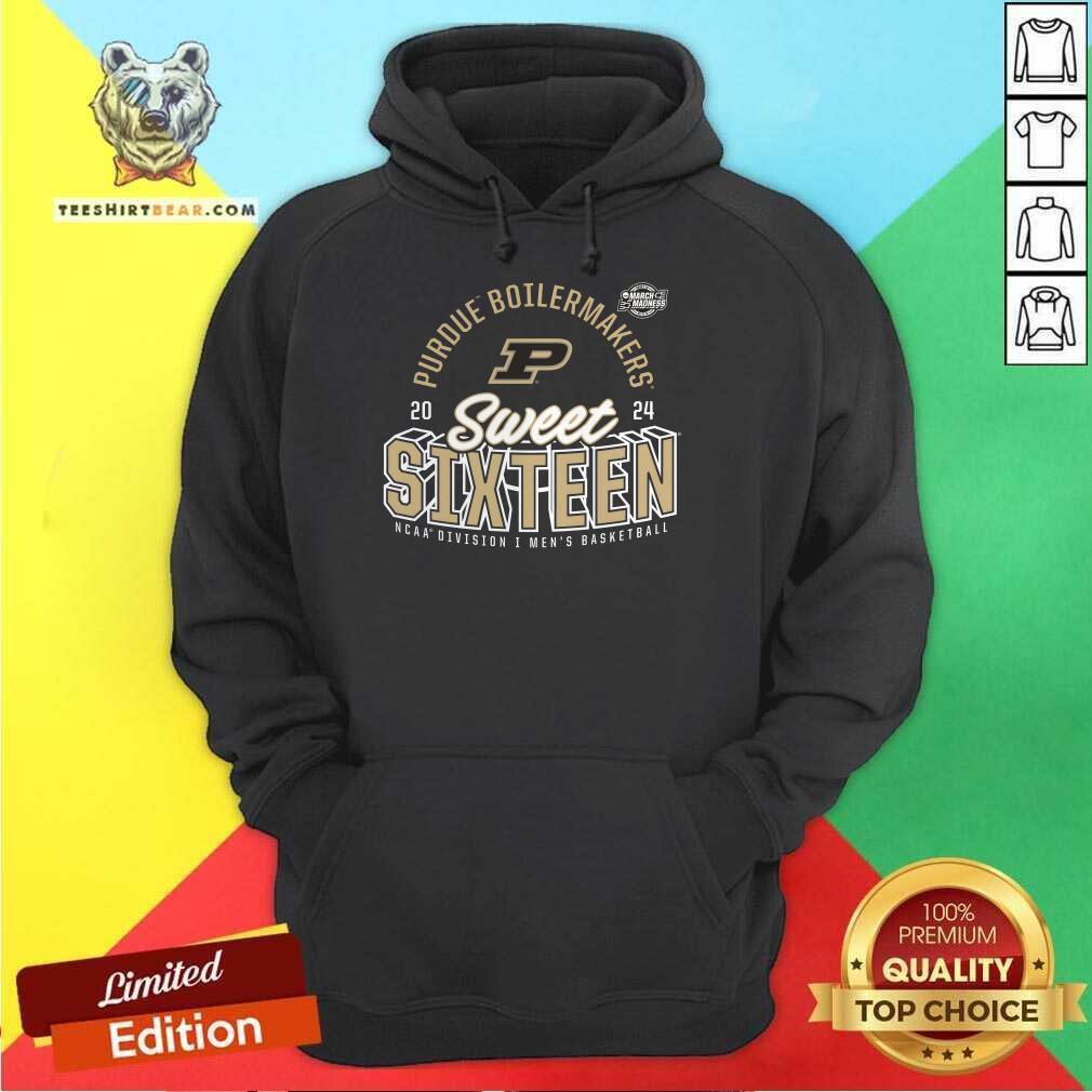 Purdue Boilermakers 2024 NCAA Men's Basketball Tournament March Madness Sweet Sixteen Defensive Stance hoodie