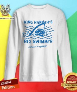King Hannah Big Swimmer Shark sweatshirt