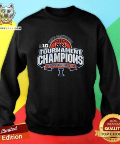 Illinois MBB 2024 Conference Tournament Champion sweatshirt