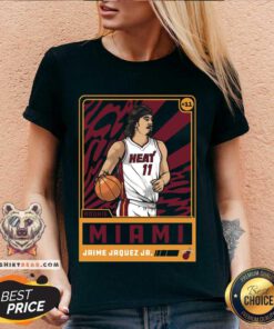 Jaime Jaquez Jr Miami Heat Rookie Card v-neck