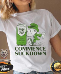 Irish Commence Suckdown Friday Beer v-neck