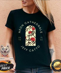 Neon Cathedrals Jeff Catto v-neck