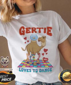 Gertie Loves to Dance The Why Files Camels v-neck