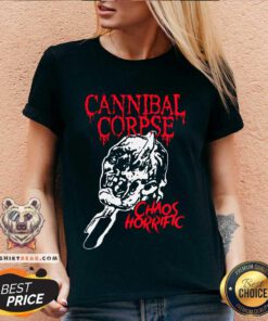 Ice Pick Skull Cannibal Corpse Chaos Horrific v-neck