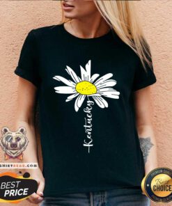 Kentucky Daisy Flower v-neck
