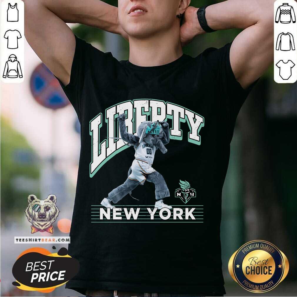 New York Liberty Stadium Essentials Black Mascot Mania T-shirt