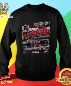 JR Motorsports Official Team Apparel Black Sam Mayer Xfinity Series Race Win Sweatshirt