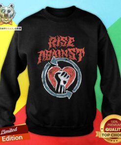 Rise Against Chalk HeartFist sweatshirt