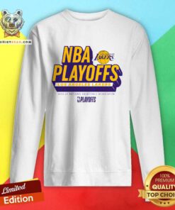 Los Angeles Lakers 2024 NBA Playoffs Defensive Stance Sweatshirt