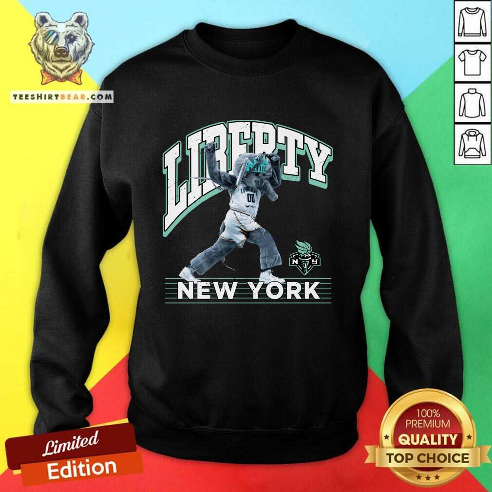 New York Liberty Stadium Essentials Black Mascot Mania Sweatshirt