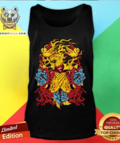 Gratitude Hands Over Heart On Flourish tank-top