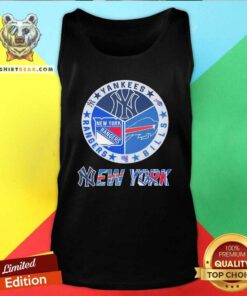 New York Yankees New York Rangers Buffalo Bills Proud Fan Tank-top