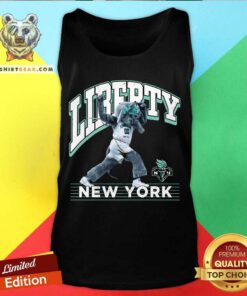 New York Liberty Stadium Essentials Black Mascot Mania Tank-top