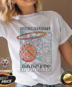 Ohio University Ohio Bobcats 90's Vintage Basketball V-neck