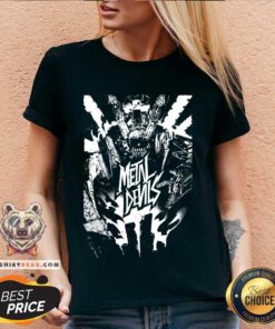 Horizon Forbidden West Metal Devil Black v-neck