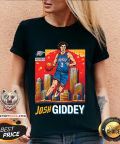 Josh Giddey OKC Thunder Skyline Player V-neck