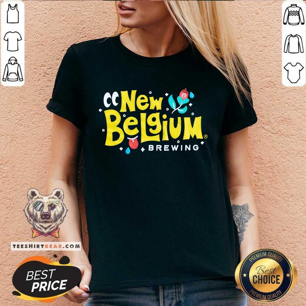 New Belgium Brewing Can Flower V-neck