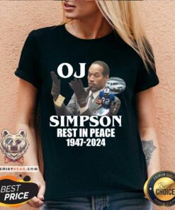 O. J. Simpson Rest In Peace 1947-2024 V-neck