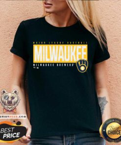 Milwaukee Brewers Blocked Out V-neck