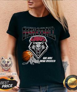 Official 2024 Lobos Basketball Ball & Net V-neck