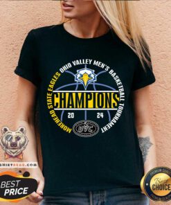 Morehead State Eagles 2024 OVC Men's Basketball Conference Tournament Champions V-neck