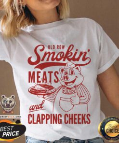 Old Row Smokin Meats And Clapping Cheeks V-neck