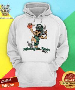 Awesome Michigan State University Spatans Dunking Hoodie