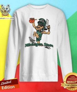 Awesome Michigan State University Spatans Dunking Sweatshirt