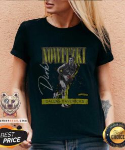 HW Neon Pop Player SS Dallas Mavericks Dirk Nowitzki V-neck