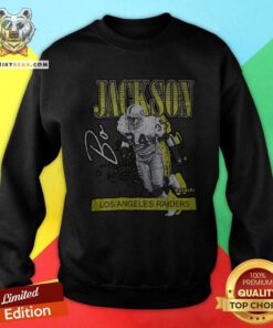 HW Neon Pop Player SS Los Angeles Raiders Bo Jackson Sweatshirt