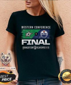 Nice Dallas Stars Vs Edmonton Oilers 2024 V-neck
