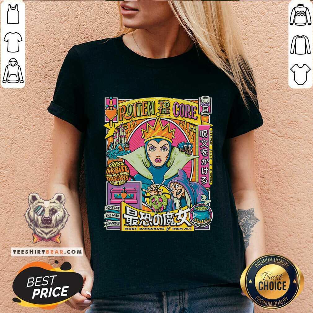 Nice Disney Snow White Evil Queen Rotten To The Core V-neck