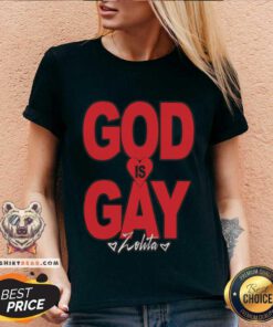 Nice God Is Gay Zolita V-neck