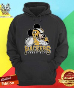 Nice Green Bay Packers Mickey At Quarterback Disney Vintage Football Hoodie