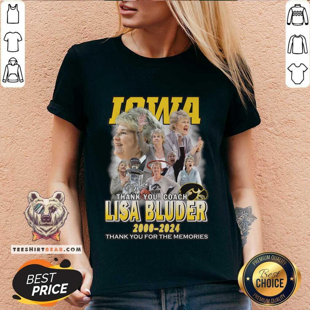 Nice Iowa Lisa Bluder 2000-2024 Thank You For The Memories V-neck