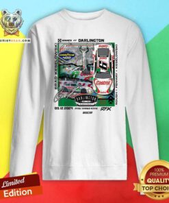 Nice Keselowski Flag Sports Heather Charcoal 2024 400 Race Winner Sweatshirt