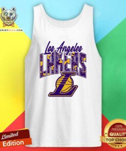 Nice Los Angeles Lakers Yellow Tri-Ball Tank-top