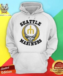 Nice MLB X Grateful Dead X Mariners Retro Skull Hoodie